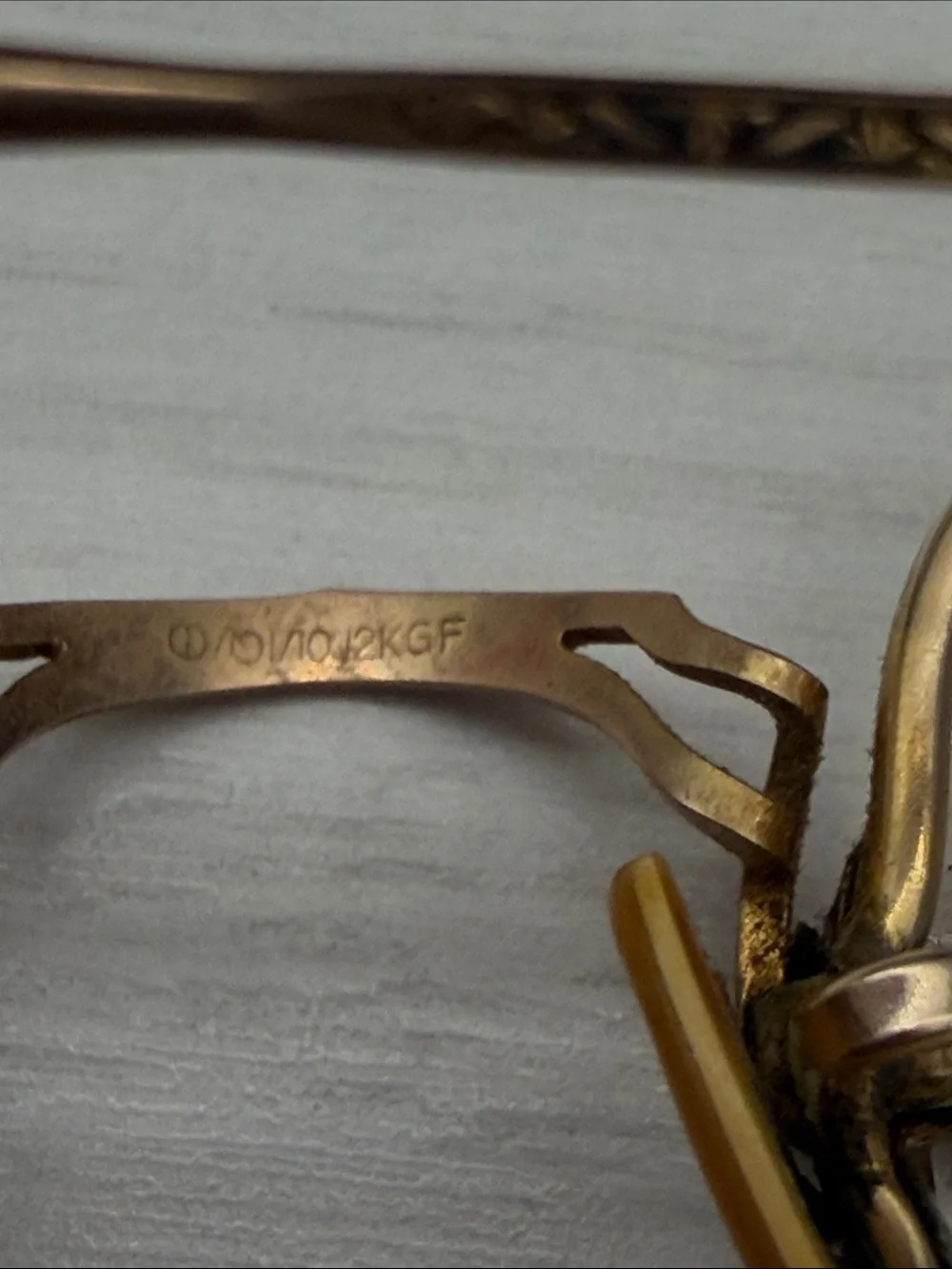 12K Gold Filled Rim Rimless Octagonal Eyeglasses